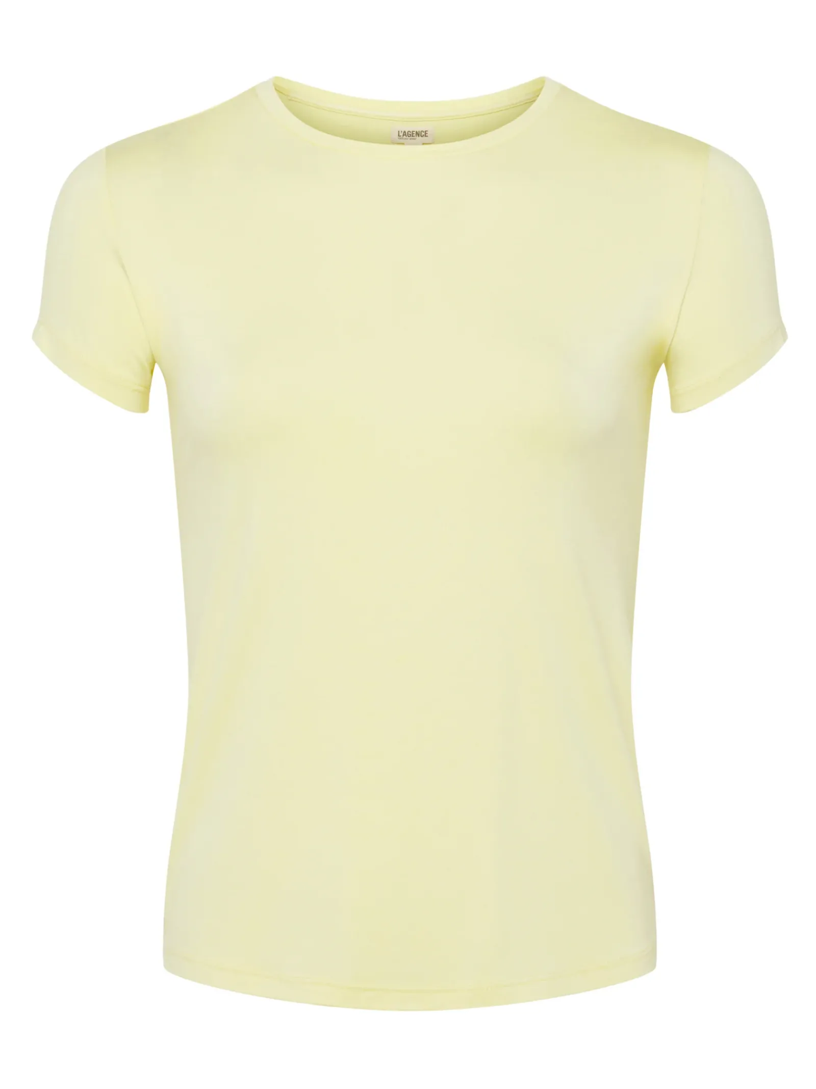 L'AGENCE Spring Collection|Tees|Ressi Fitted Tee Pale Daffodil