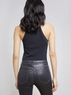 L'AGENCE All Things Black|Knitwear|Rosemary Tank Black/Black