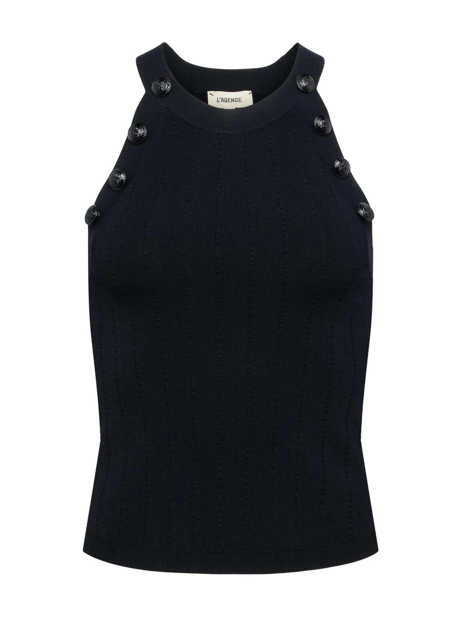 L'AGENCE All Things Black|Knitwear|Rosemary Tank Black/Black