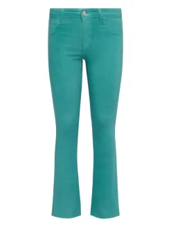 L'AGENCE Back in Stock|Resort Collection|Ruth Coated Straight-Leg Jean Green Jasper Coated