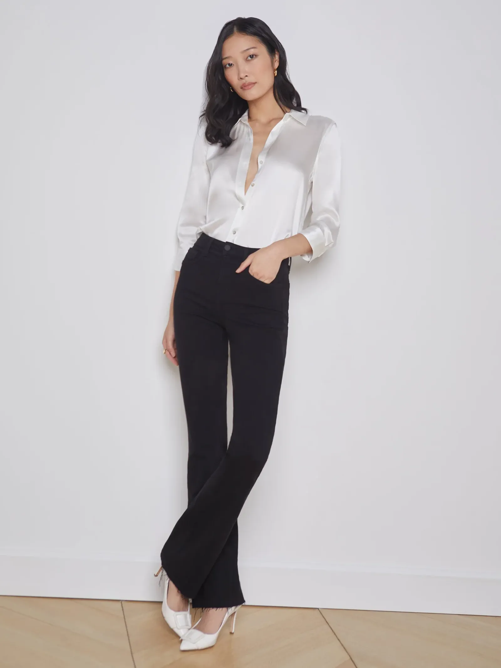 L'AGENCE All Things Black|Straight|Ruth Straight-Leg Jean Black
