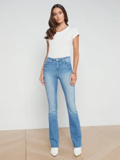 L'AGENCE Straight|Aged Denim|Ruth Straight-Leg Jean Cowan