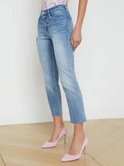 L'AGENCE Spring '24 Catalog|Petite|Sada Slim-Leg Cropped Jean Tuscany