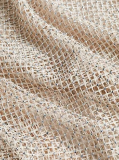 L'AGENCE Spring Collection|Swimwear|Sara Mesh Cover-Up Dress Champagne