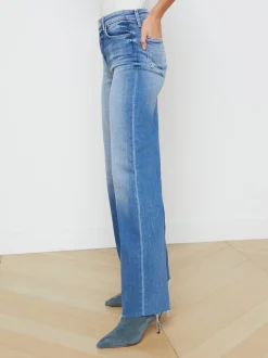 L'AGENCE Back in Stock|Resort Collection|Scottie Wide-Leg Jean Hayward