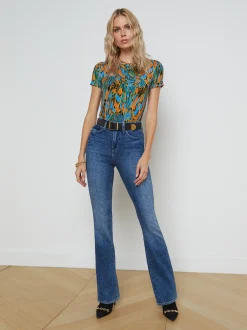 L'AGENCE Resort Collection|Straight|Selma Bootcut Jean Wilcox