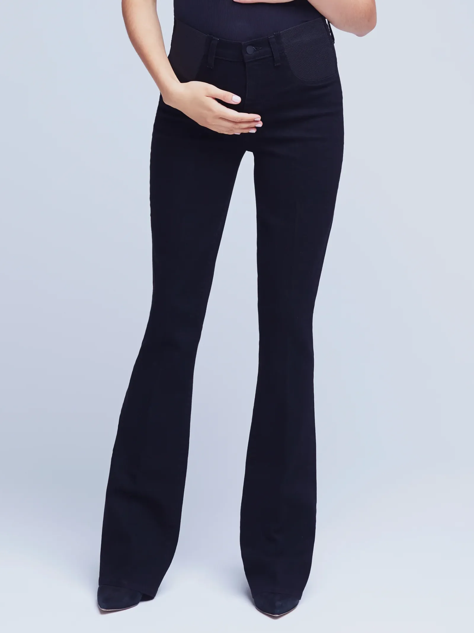 L'AGENCE Online Exclusives|Maternity|Selma Maternity Jean Noir
