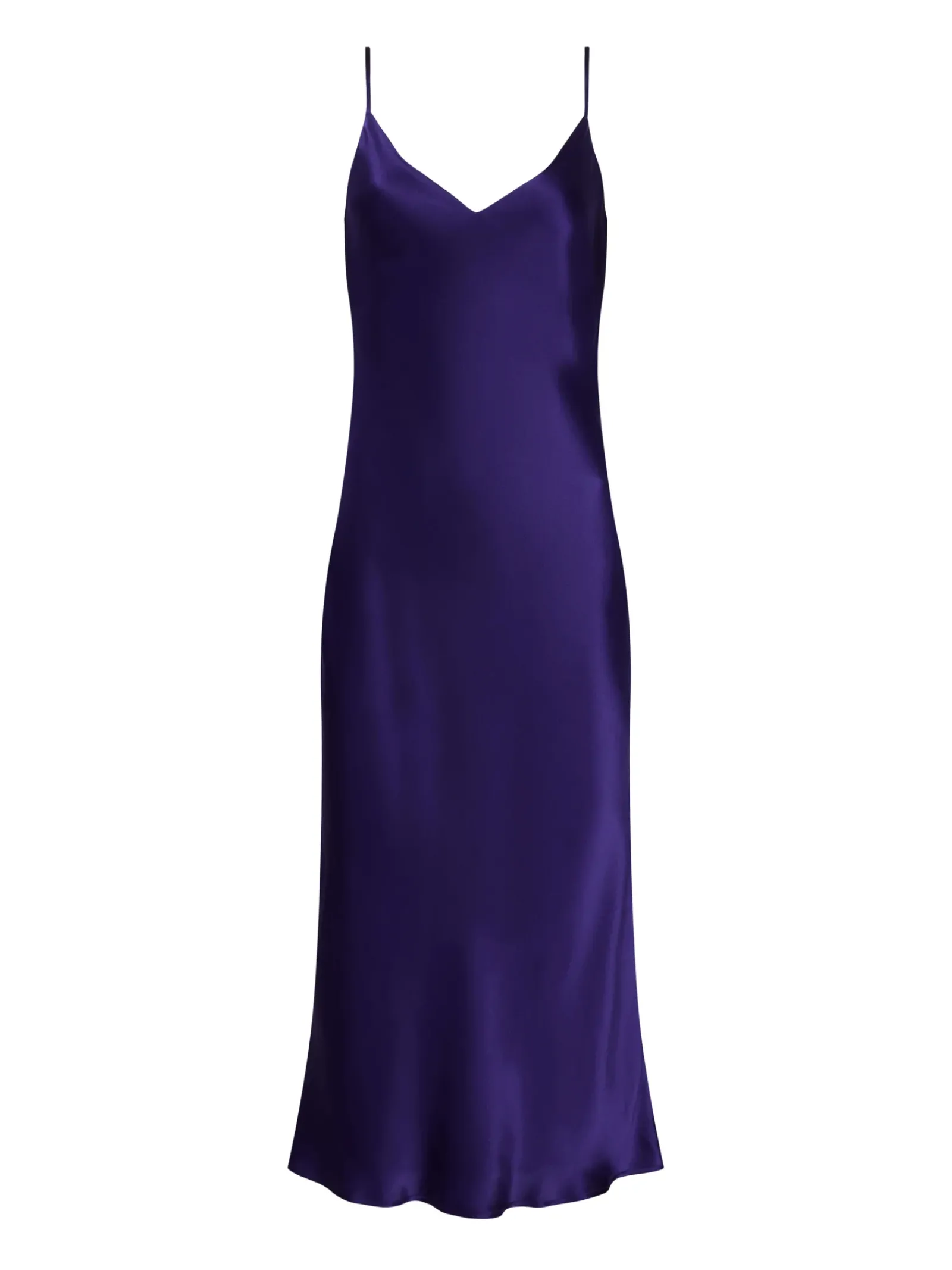 L'AGENCE Online Exclusives|Silks|Seridie Silk Slip Dress Purple Sapphire
