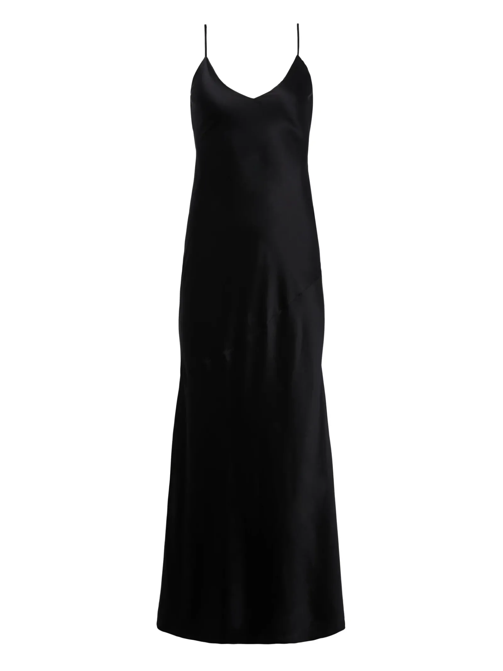 L'AGENCE Essentials|Silks|Serita Silk Slip Dress Black