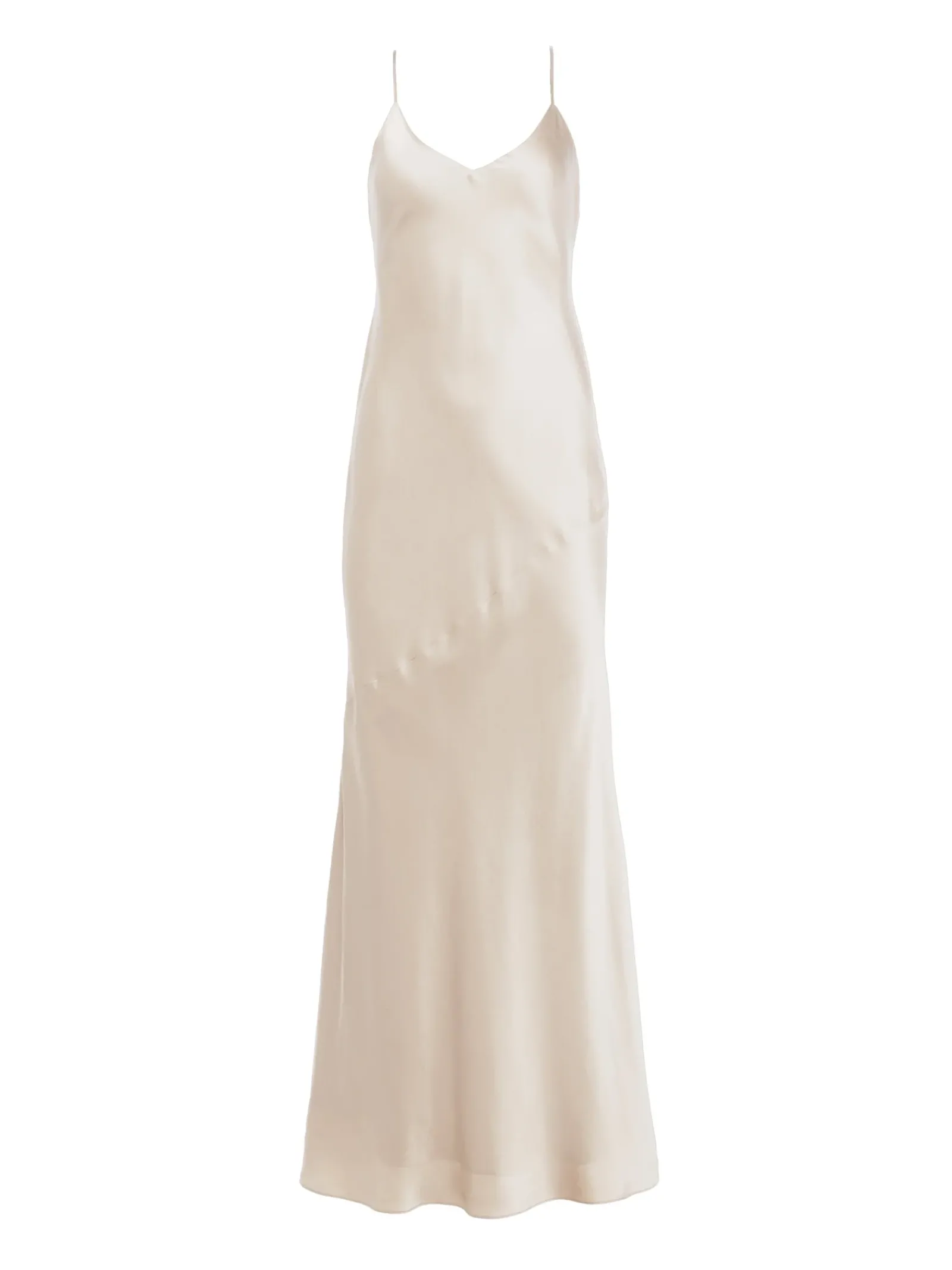 L'AGENCE Essentials|Silks|Serita Silk Slip Dress Champagne