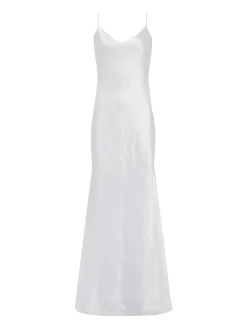 L'AGENCE Nouveau Whites|Essentials|Serita Silk Slip Dress White