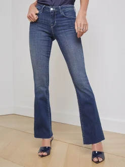 L'AGENCE Straight|Low Rise Denim|Sneeki Jean Naples