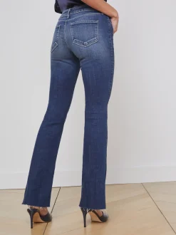 L'AGENCE Straight|Low Rise Denim|Sneeki Jean Naples