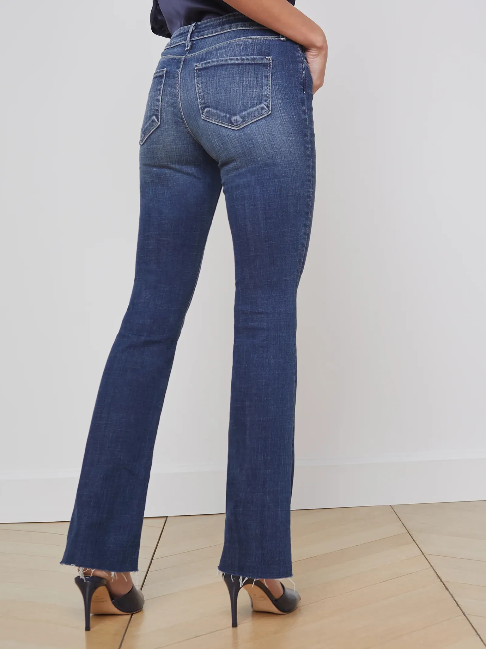 L'AGENCE Straight|Low Rise Denim|Sneeki Jean Naples
