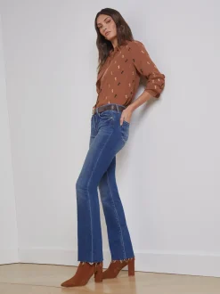 L'AGENCE Straight|Low Rise Denim|Sneeki Jean Hasting