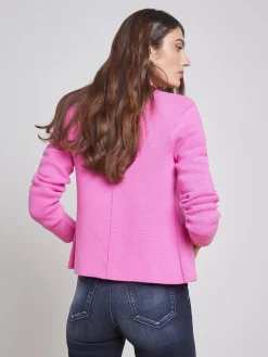 L'AGENCE Online Exclusives|Knitwear|Sofia Knit Blazer Hot Pink
