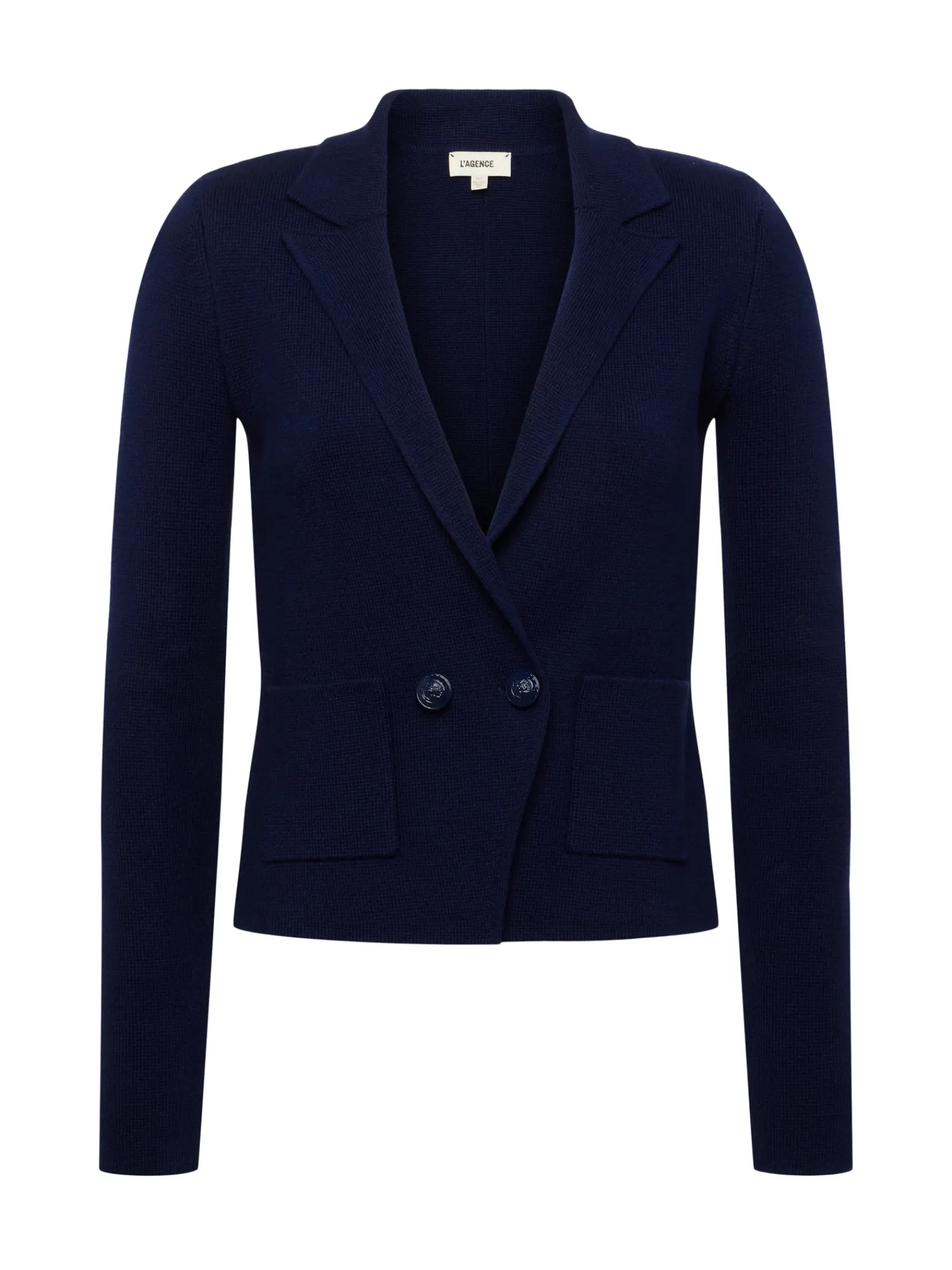 L'AGENCE Knitwear|Blazers & Jackets|Sofia Knit Blazer Midnight