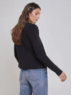 L'AGENCE All Things Black|Back in Stock|Sofia Knit Blazer Black