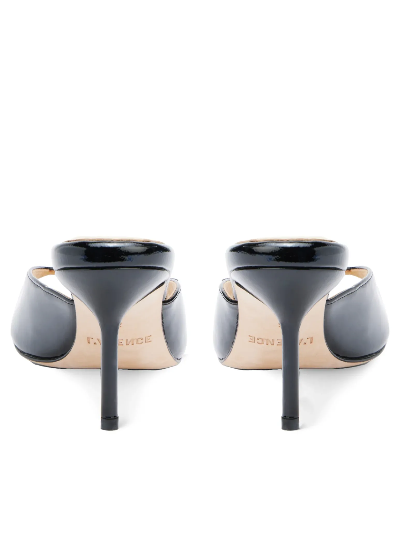 L'AGENCE Resort Collection|Mules|Solene Open Toe Mule Black Leather