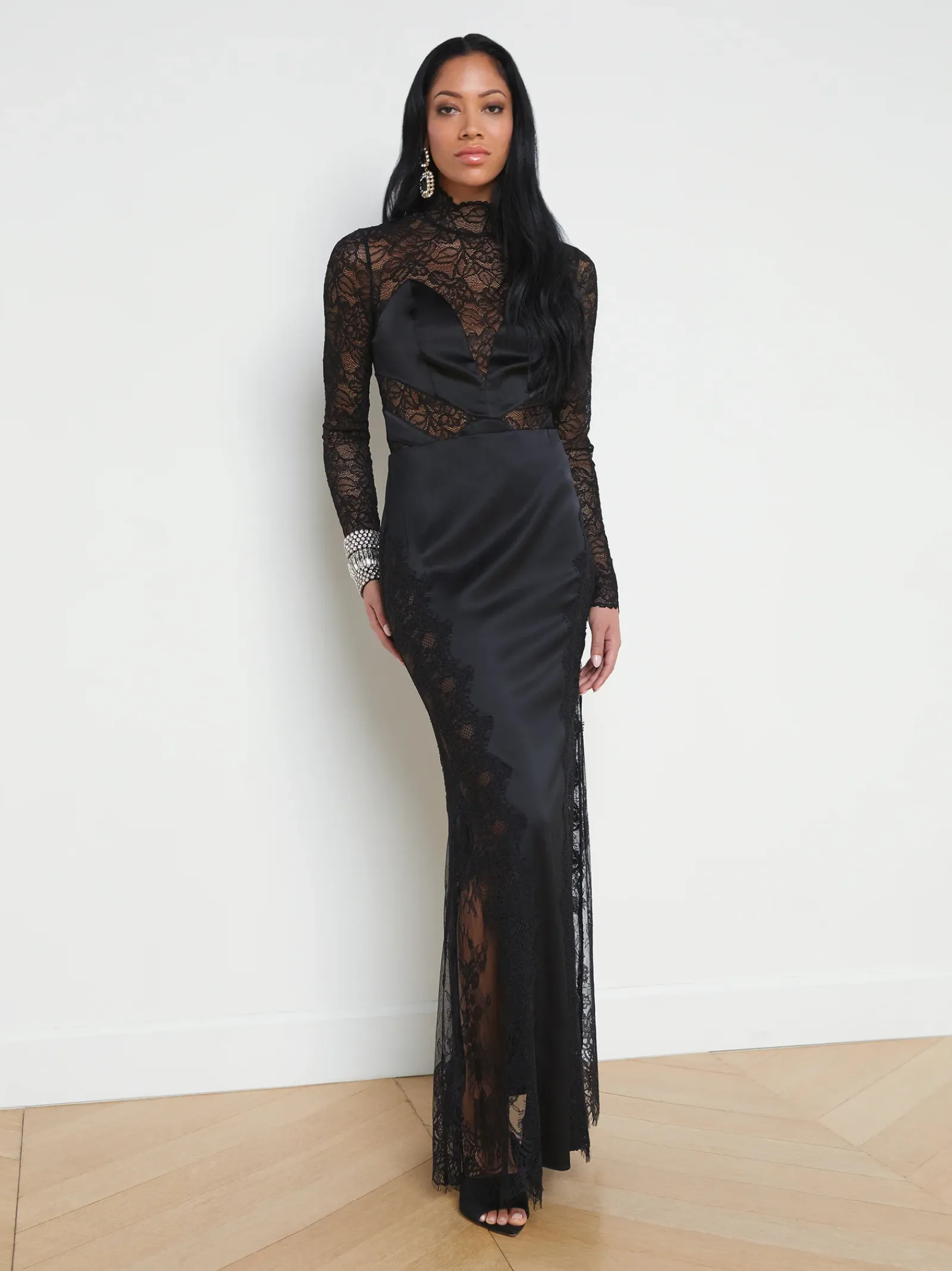 L'AGENCE All Things Black|Spring Collection|Spritz Lace Bodysuit Black