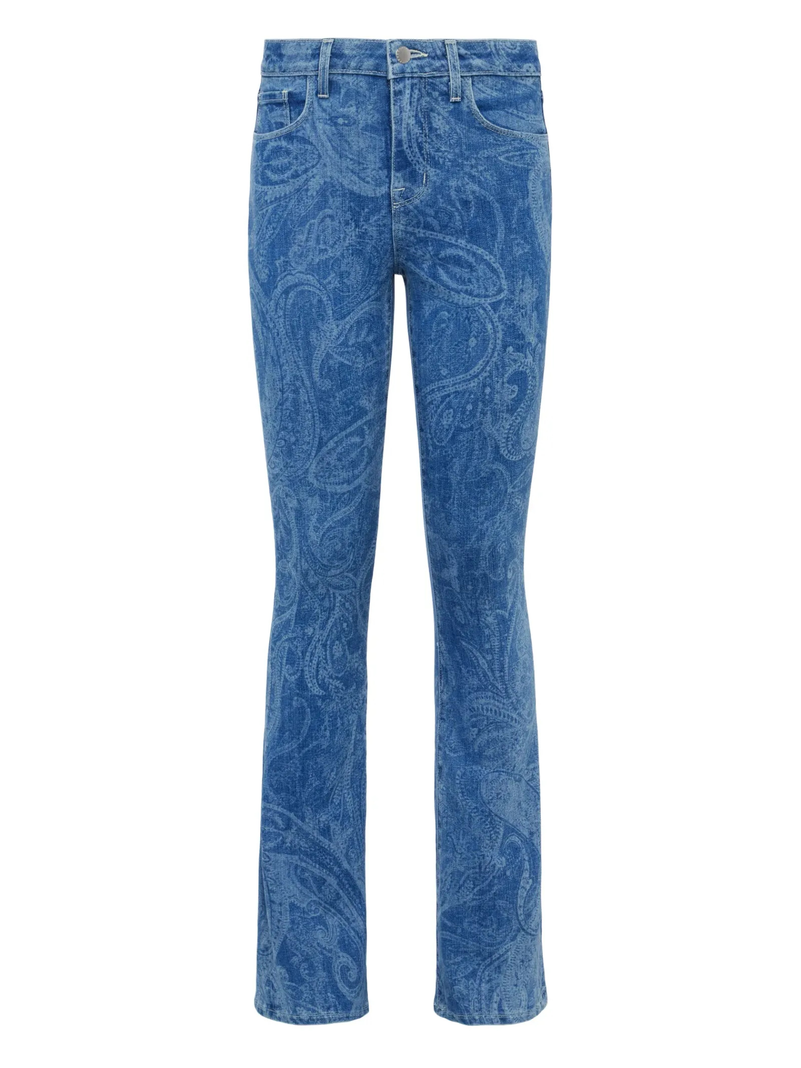 L'AGENCE Flare & Bootcut|Spring Collection|Stassi Printed Bootcut Jean Paisley Laser