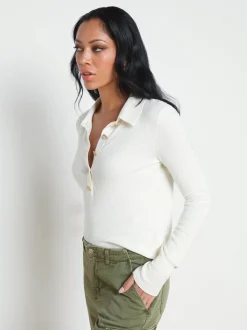 L'AGENCE Spring Collection|Knitwear|Sterling Silk-Cotton Blend Sweater