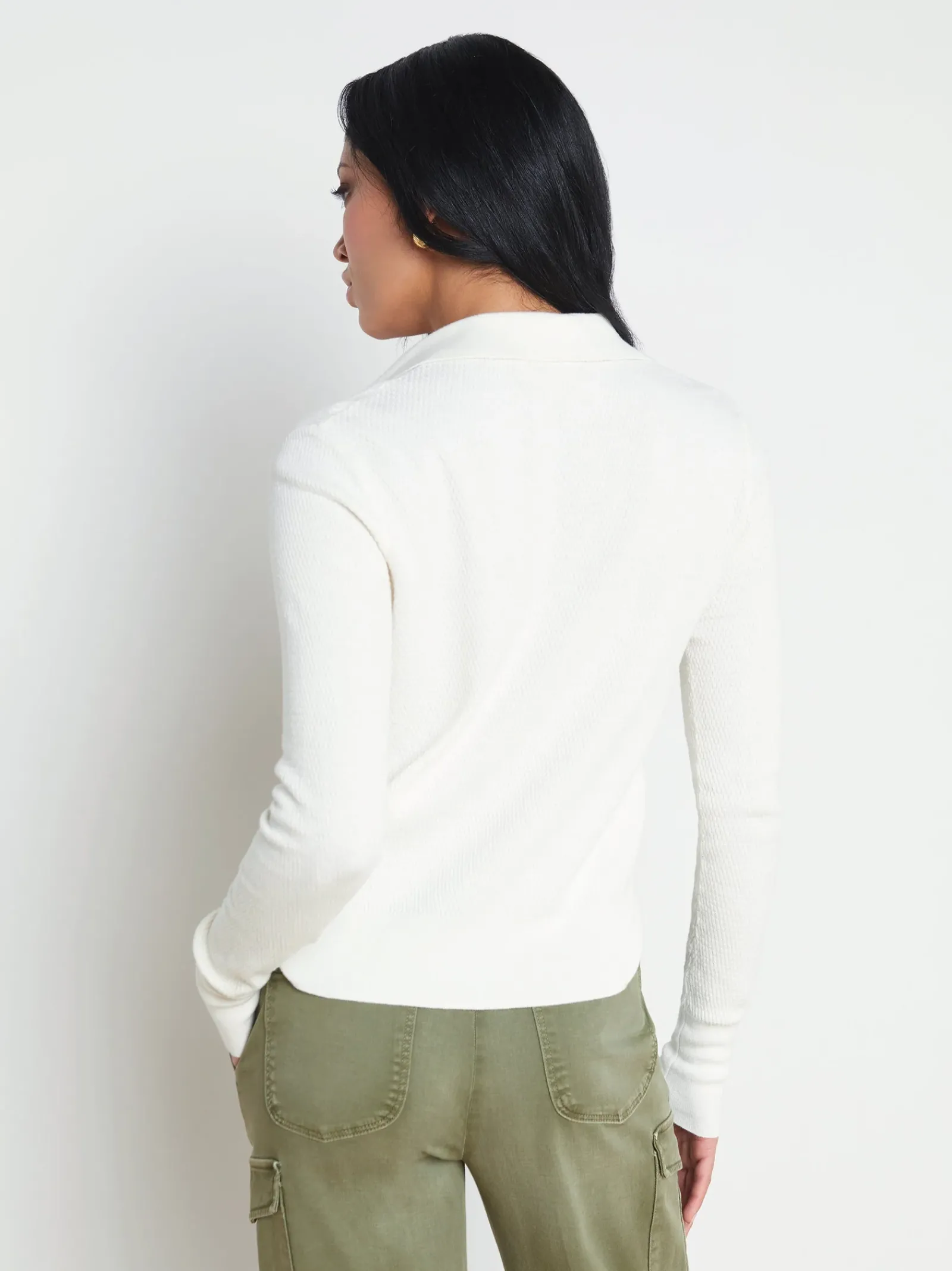 L'AGENCE Spring Collection|Knitwear|Sterling Silk-Cotton Blend Sweater