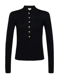 L'AGENCE Back in Stock|Knitwear|Sterling Sweater Black/Gold