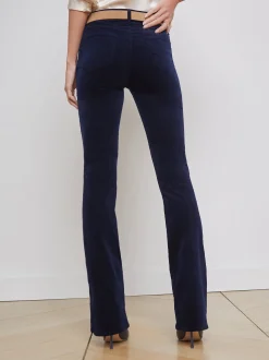 L'AGENCE Straight|Velvet Denim|Stevie Velvet Jean Dark Navy