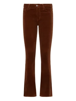 L'AGENCE Straight|Velvet Denim|Stevie Velvet Jean Fawn