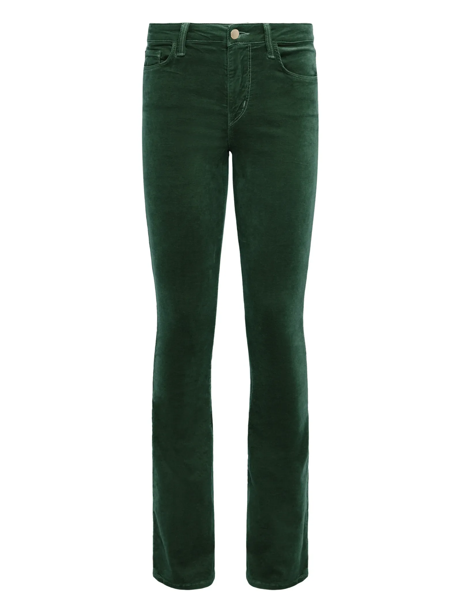 L'AGENCE Straight|Velvet Denim|Stevie Velvet Jean Green Pastures