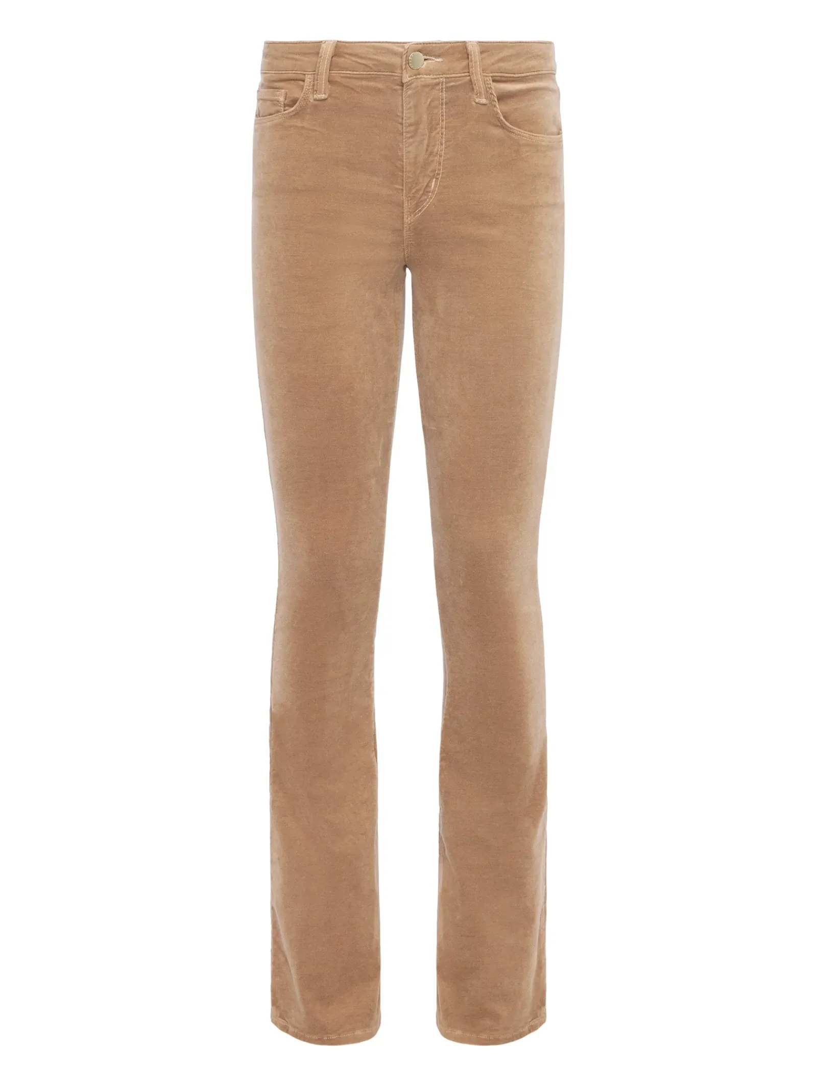 L'AGENCE Straight|Velvet Denim|Stevie Velvet Jean Dark Cappuccino