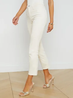 L'AGENCE Petite|Flare & Bootcut|Tati Cropped Micro Boot Jean French Vanilla