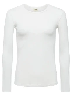L'AGENCE Nouveau Whites|Tees|Tess Long Sleeve Tee White