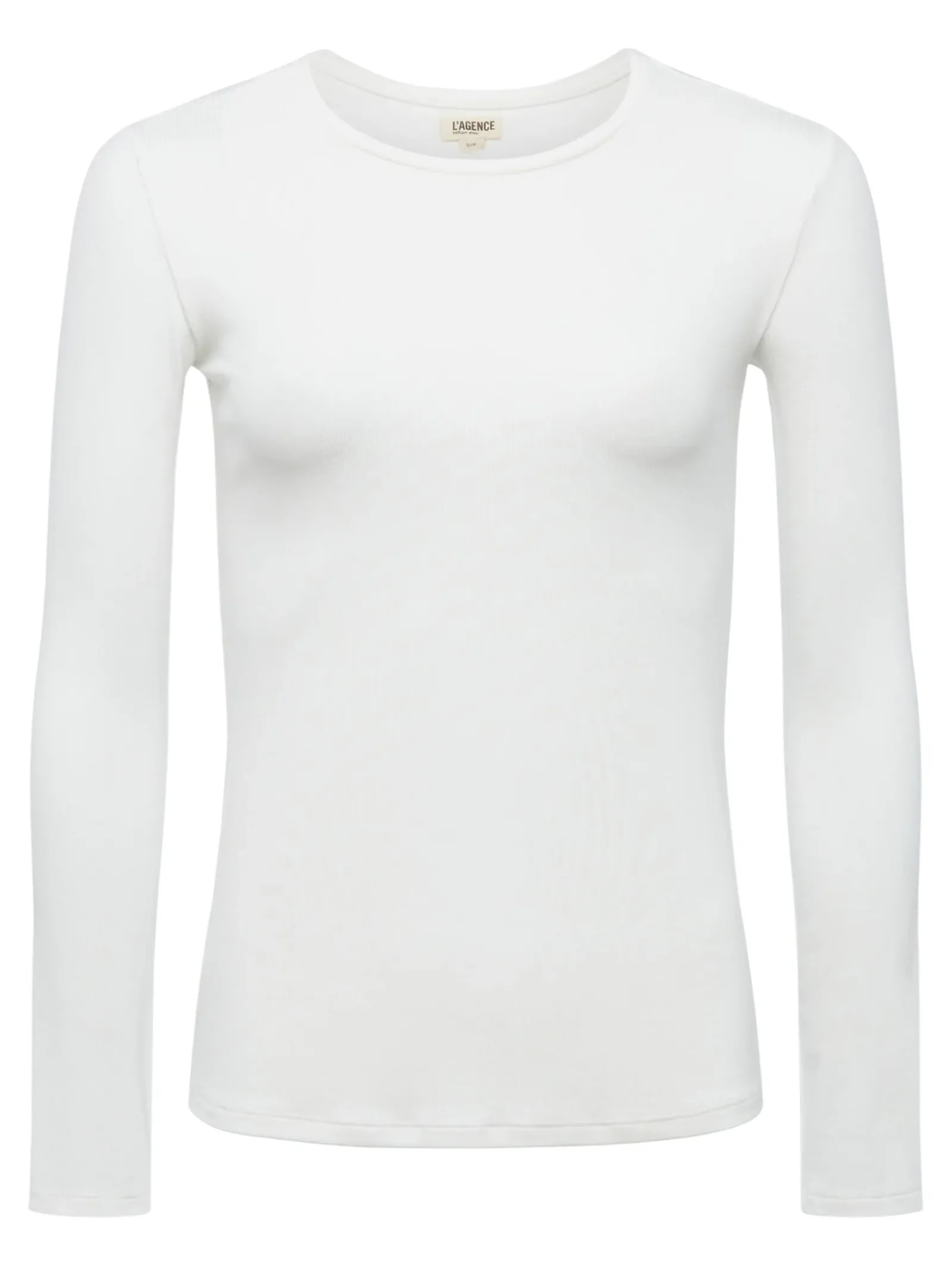 L'AGENCE Nouveau Whites|Tees|Tess Long Sleeve Tee White