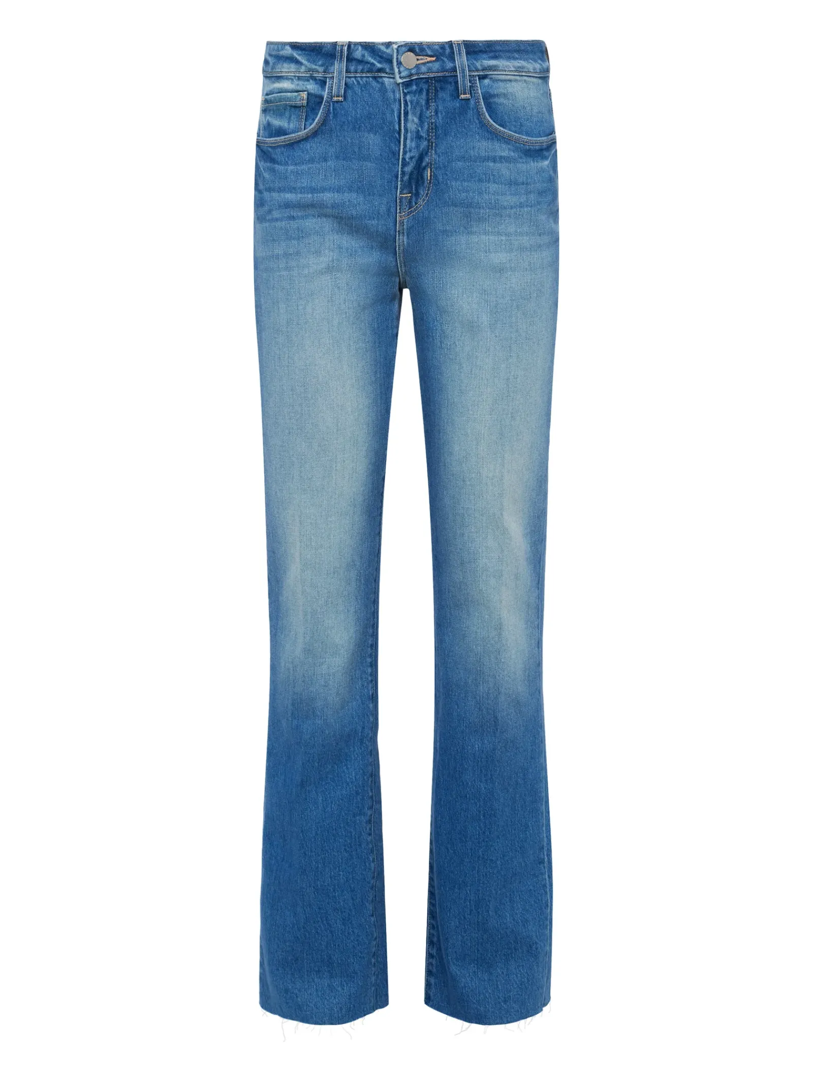 L'AGENCE Spring '24 Catalog|Spring Collection|Tiana Raw-Hem Wide-Leg Jean Cowan