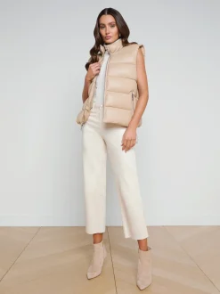 L'AGENCE Spring Collection|Blazers & Jackets|Tori Puffer Vest Almond