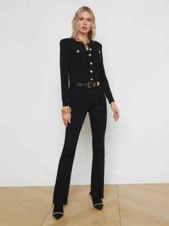 L'AGENCE All Things Black|Knitwear|Toulouse Cardigan Black