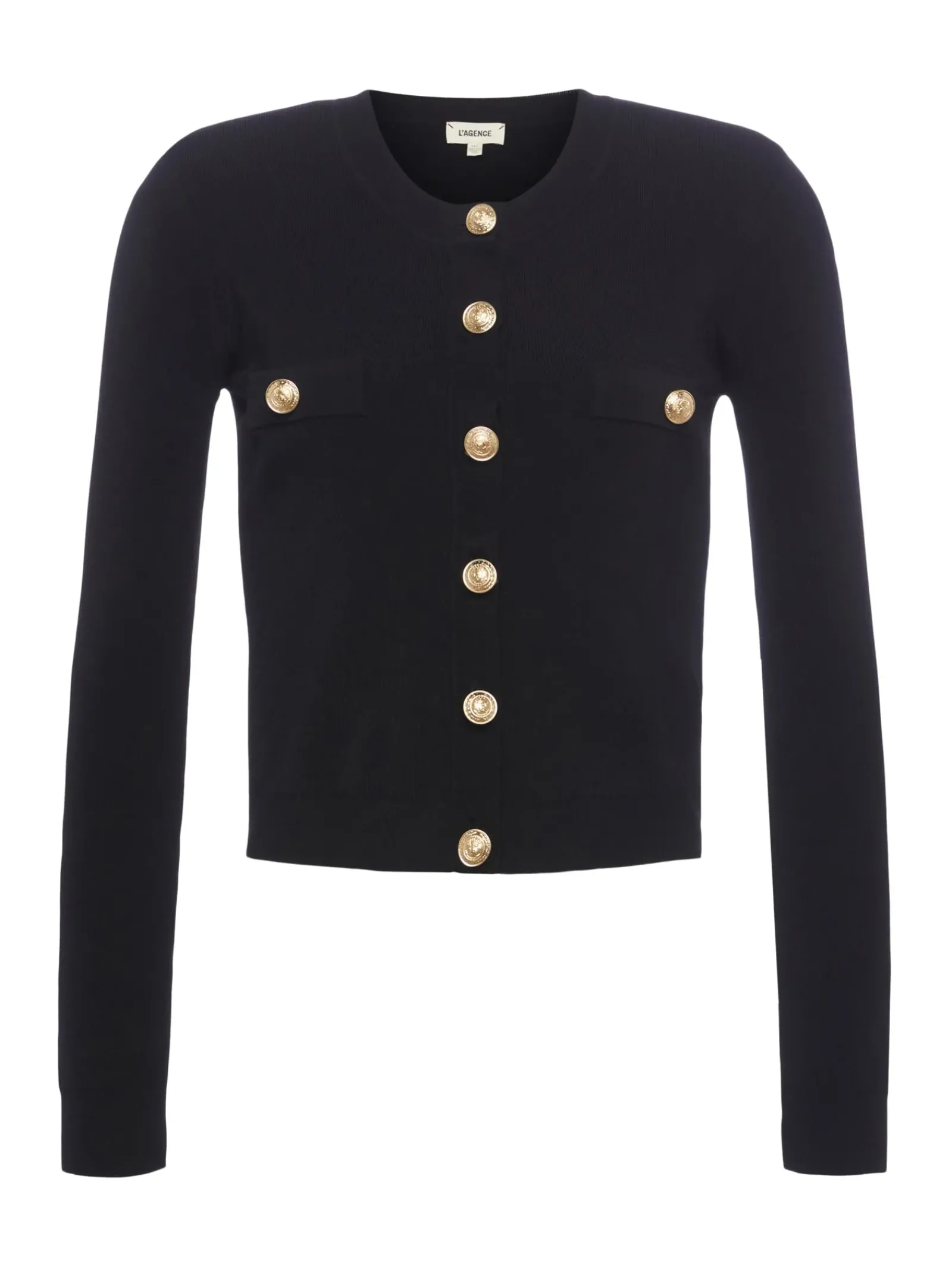 L'AGENCE All Things Black|Knitwear|Toulouse Cardigan Black