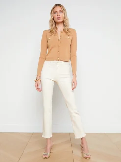 L'AGENCE Back in Stock|Spring Collection|Toulouse Cardigan Soft Camel