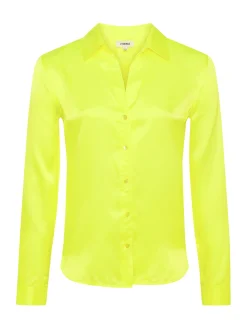 L'AGENCE Sets|Spring Collection|Tyler Silk Blouse Neon Citrus