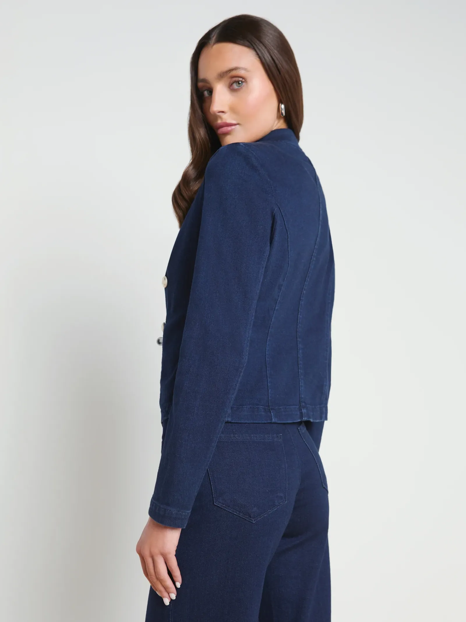 L'AGENCE Sets|Back in Stock|Wayne Denim Blazer Palomino