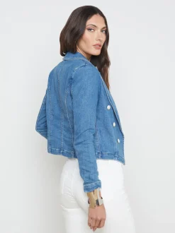 L'AGENCE Back in Stock|Best Sellers|Wayne Denim Blazer Provo