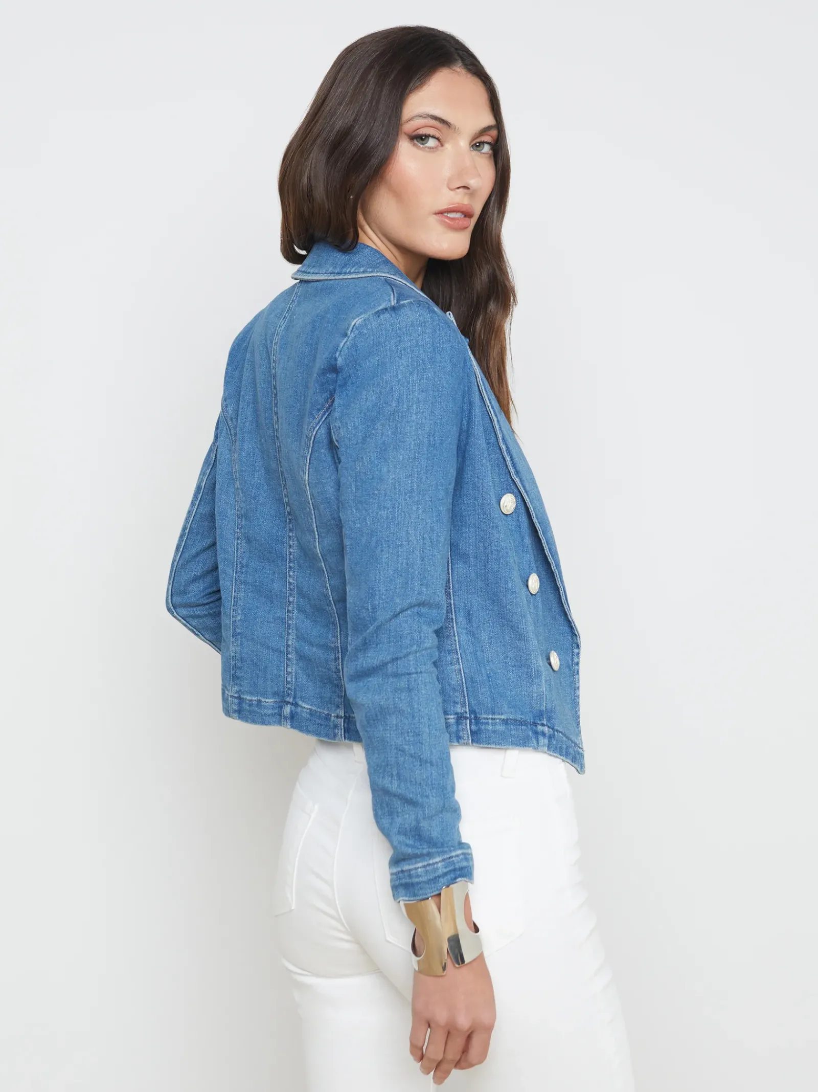 L'AGENCE Back in Stock|Best Sellers|Wayne Denim Blazer Provo