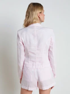 L'AGENCE Sets|Spring '24 Catalog|Wayne Linen Blazer Lilac Snow