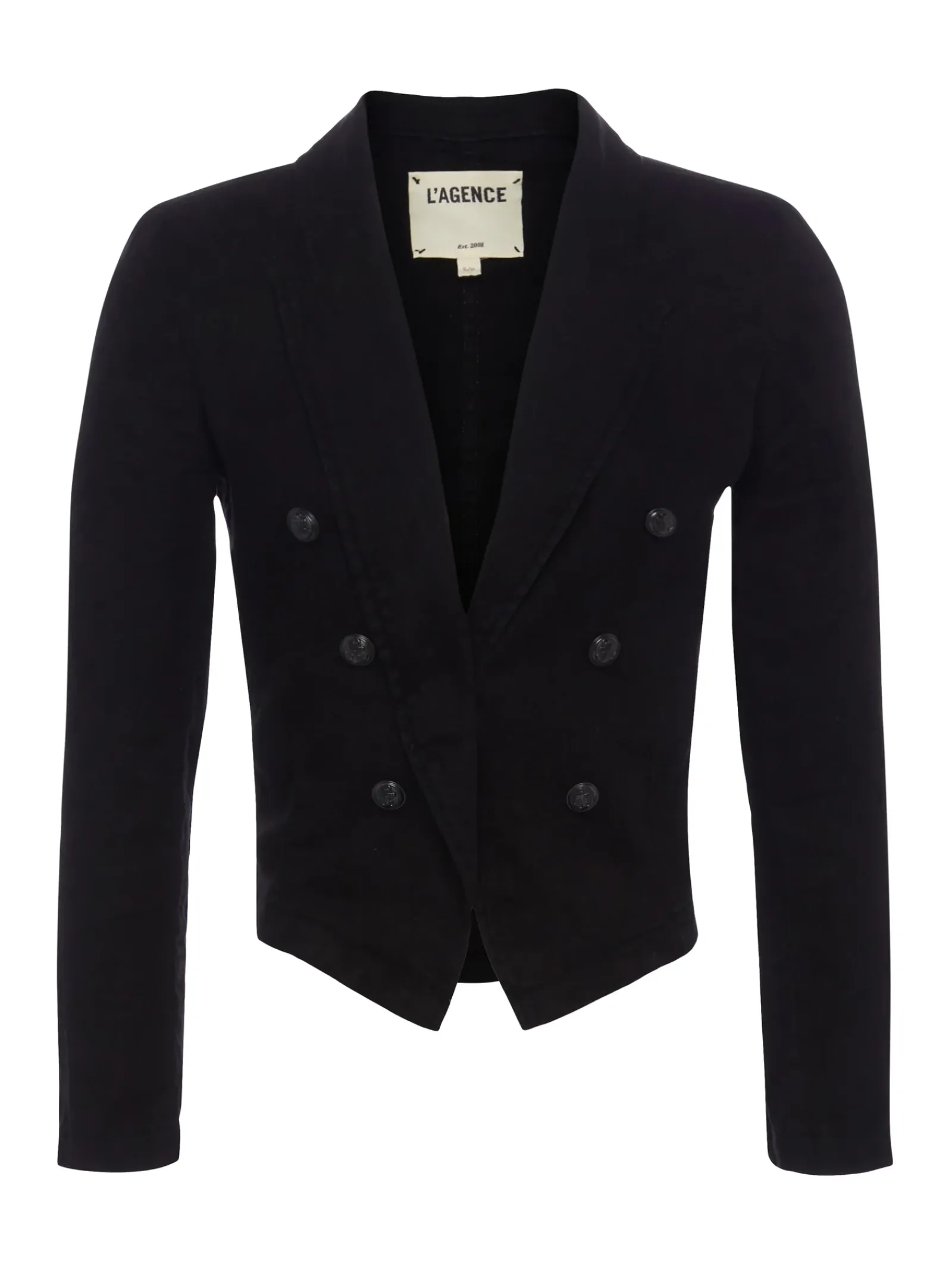 L'AGENCE All Things Black|Linen|Wayne Linen Blazer Black
