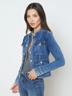 L'AGENCE Denim Jackets|Best Sellers|Yari Jacket Rhodes