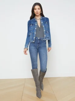 L'AGENCE Denim Jackets|Best Sellers|Yari Jacket Rhodes