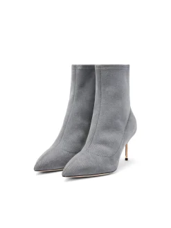 L'AGENCE Resort Collection|Heels & Pumps|Zoe Bootie Grey Denim