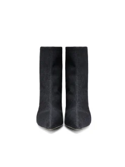 L'AGENCE Resort Collection|Heels & Pumps|Zoe Bootie Black Denim